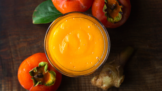 Smoothie gingembre frais kaki : une explosion de saveurs de saison !